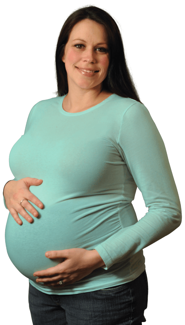 Happy pregnant woman